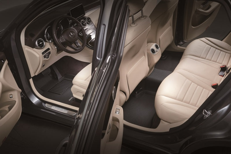 3D MAXpider 19-24 Dodge RAM 3500 Crew Cab w/ Bench Seats Kagu 1st and 2nd Row Floormat - Black